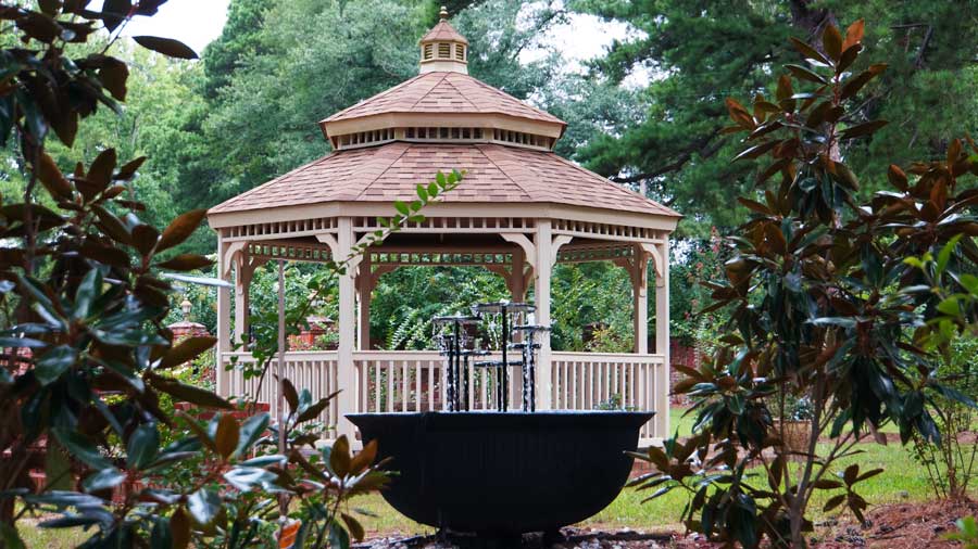Susan Waddell conducts weddings in this gazebo